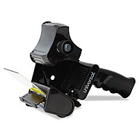Universal 88000 Handheld Box Sealing Tape Dispenser, 3" Core, Metal/Plastic, Black