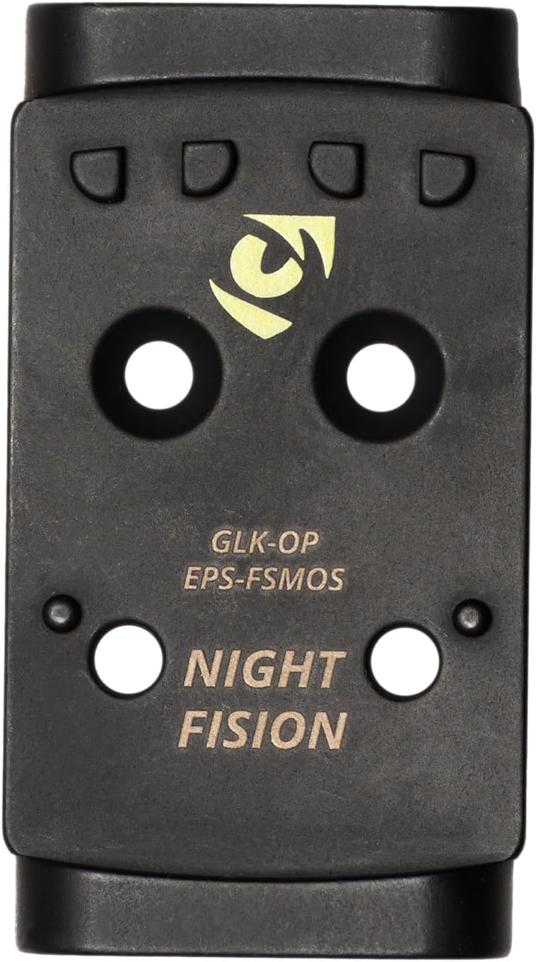Night Fision Optic 17-4 Stainless Steel Handgun Mounting Plates for Red Dot Sights | Extra Screws - Full Size MOS
