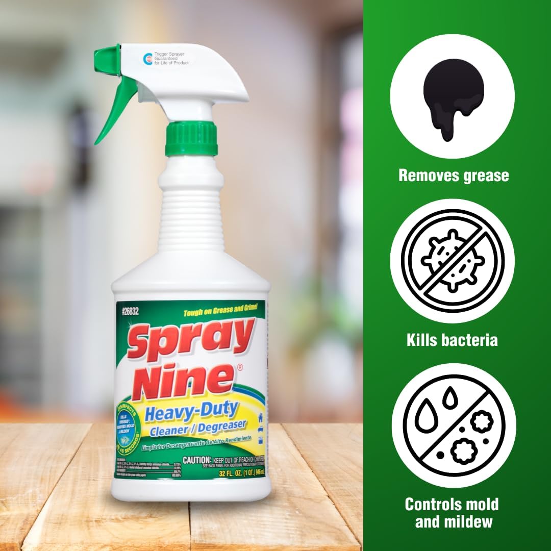 SPRAY NINE Heavy Duty Cleaner, Degreaser & Disinfectant