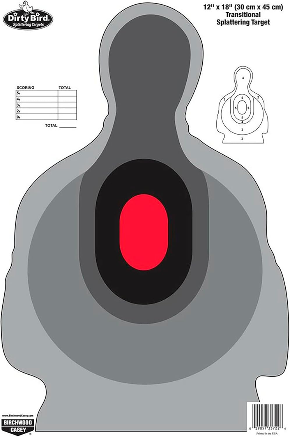 BIRCHWOOD CASEY Dirty Bird 12 x 18 Non-Adhesive Splattering Targets
