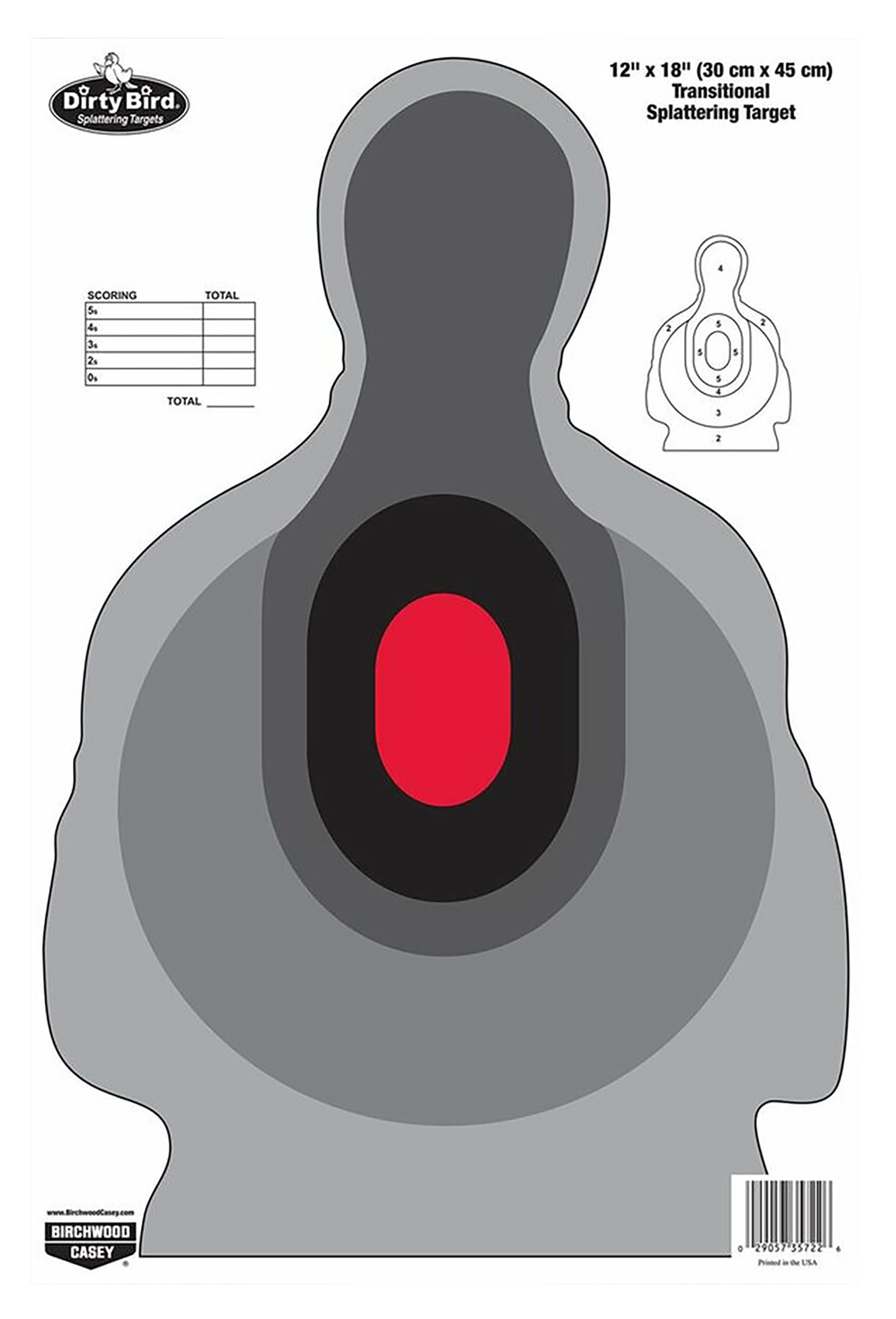 BIRCHWOOD CASEY Dirty Bird 12 x 18 Non-Adhesive Splattering Targets