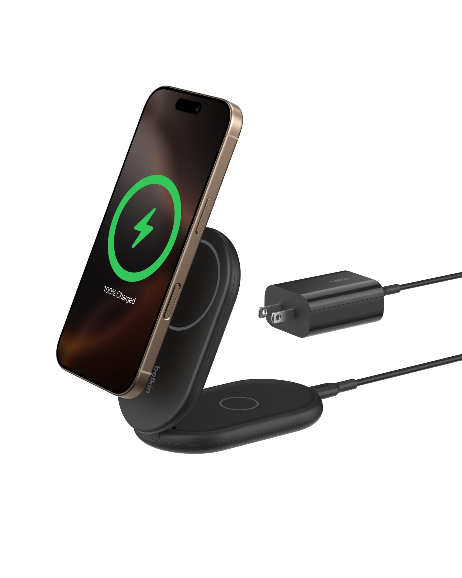 Belkin BoostCharge Magnetic Foldable Wireless Charging Stand 15W Qi2-Certified