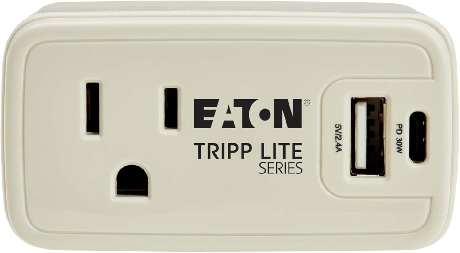 Eaton Tripp Lite SK10C32 1-Outlet Travel Power Strip & USB Charger