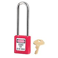 Master Lock 410LT Lockout Tagout Safety Padlock with Key, Extended Length Shackle
