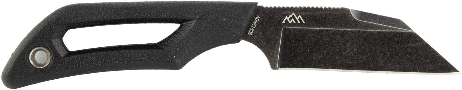 OUTDOOR EDGE | Pivot | Full Tang 2.6" Wharncliffe Fixed Blade Knife with Sheath | EDC Knife for Men with Rotating Clip