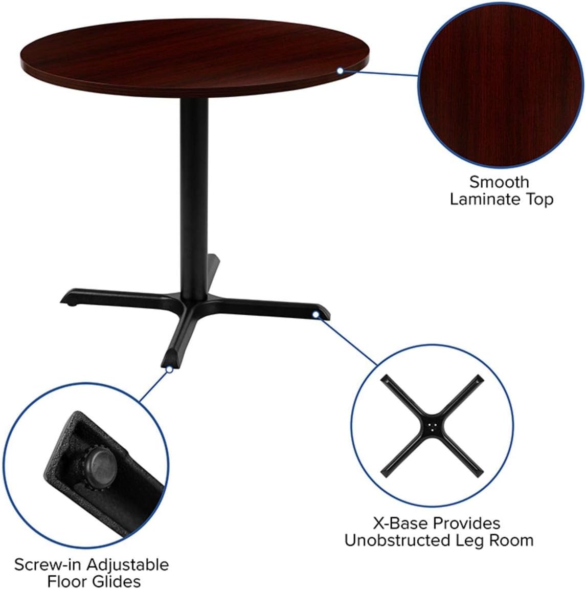 Flash Furniture Chapman 36" Round Multipurpose Conference Table