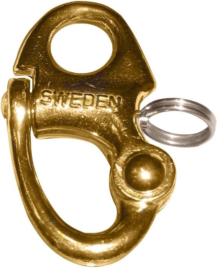 Ronstan Brass Snap Shackle - Fixed Bail - 59.3mm(2-5/16) Length