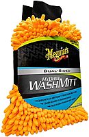 Meguiar's Hybrid Wash Mitt, Dual Sided for Washing and Waxing, Clear Coat Safe and Reusable - 1 Mitt
