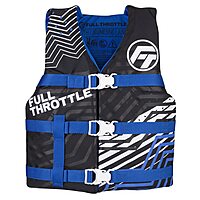 Full Throttle Youth Nylon USCG Approved Life Jacket - Navy