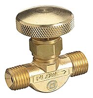 Western Enterprises 206 Non-Corrosive Gas Flow Valves, 200 PSIG, Acetylene/Fuel Gas, 9/16" - 18 LH(M), 0.5 Length, B-Size