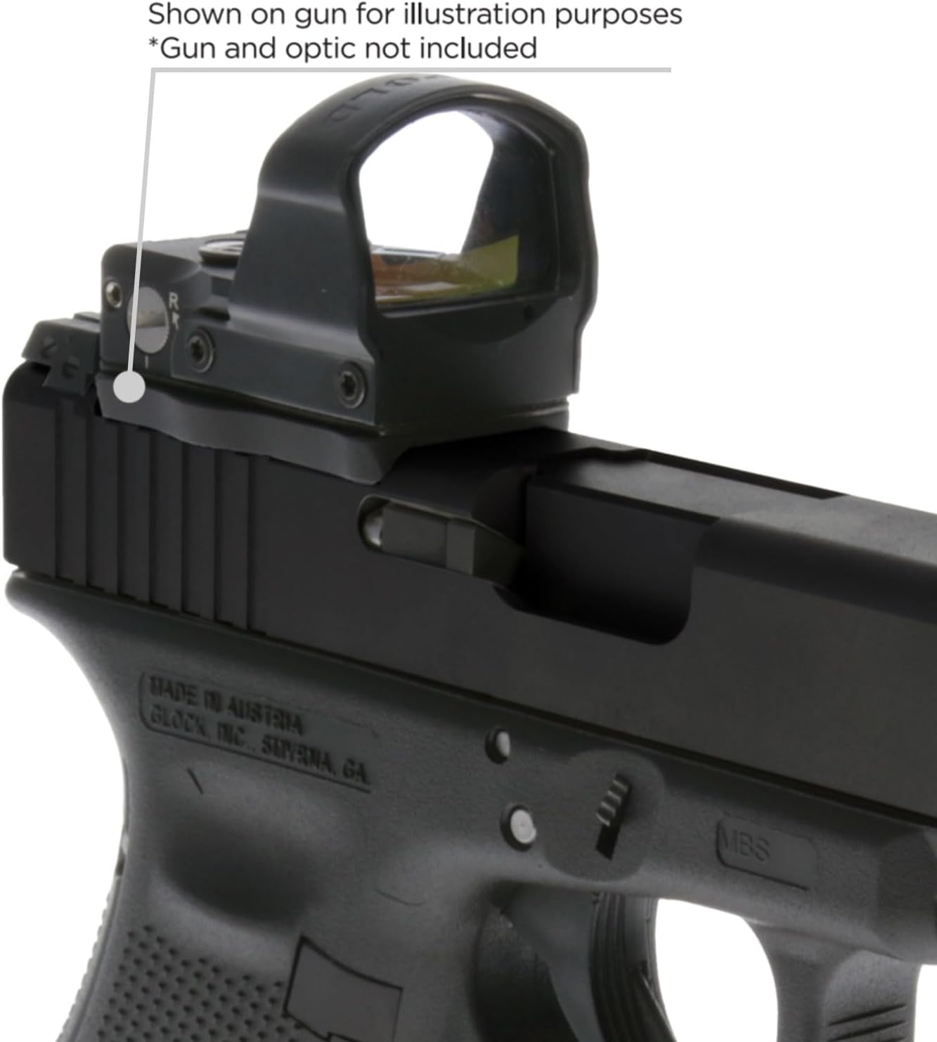 TRUGLO Pistol Red Dot Sight Adapter | RMR to 4-Post Mounting System