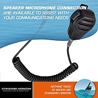 Standard Horizon MH-73A4B Speaker/Microphone Black, Small Microphone Standard Packaging