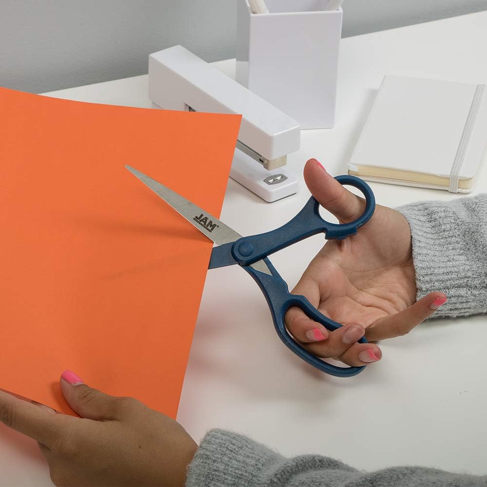 JAM PAPER Precision Scissors - 8 Inch Stainless Steel Blades