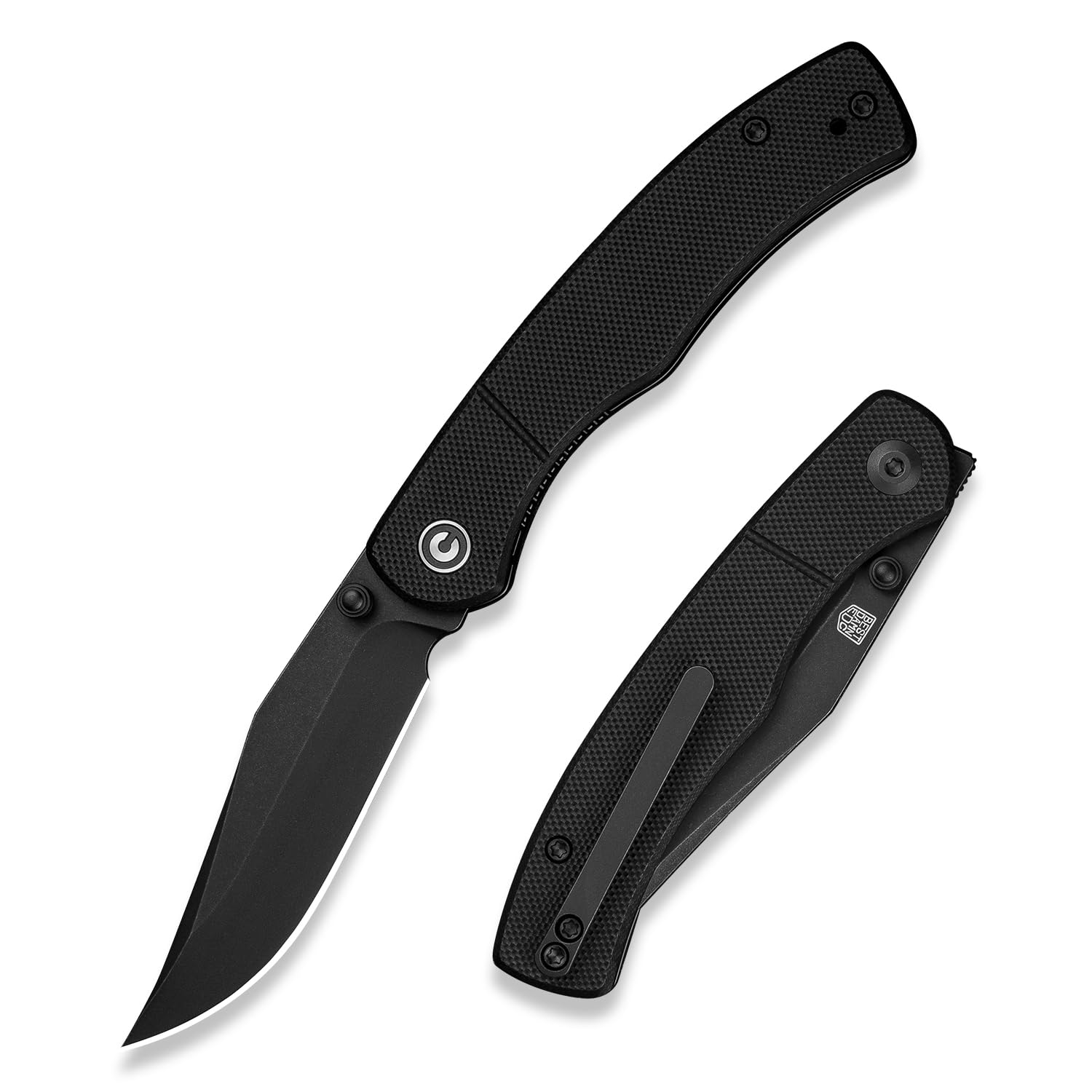 CIVIVI Clingman EDC Pocket Folding Knife, 2.99" Nitro-V, Liner Lock, Titanium Reversible Clip