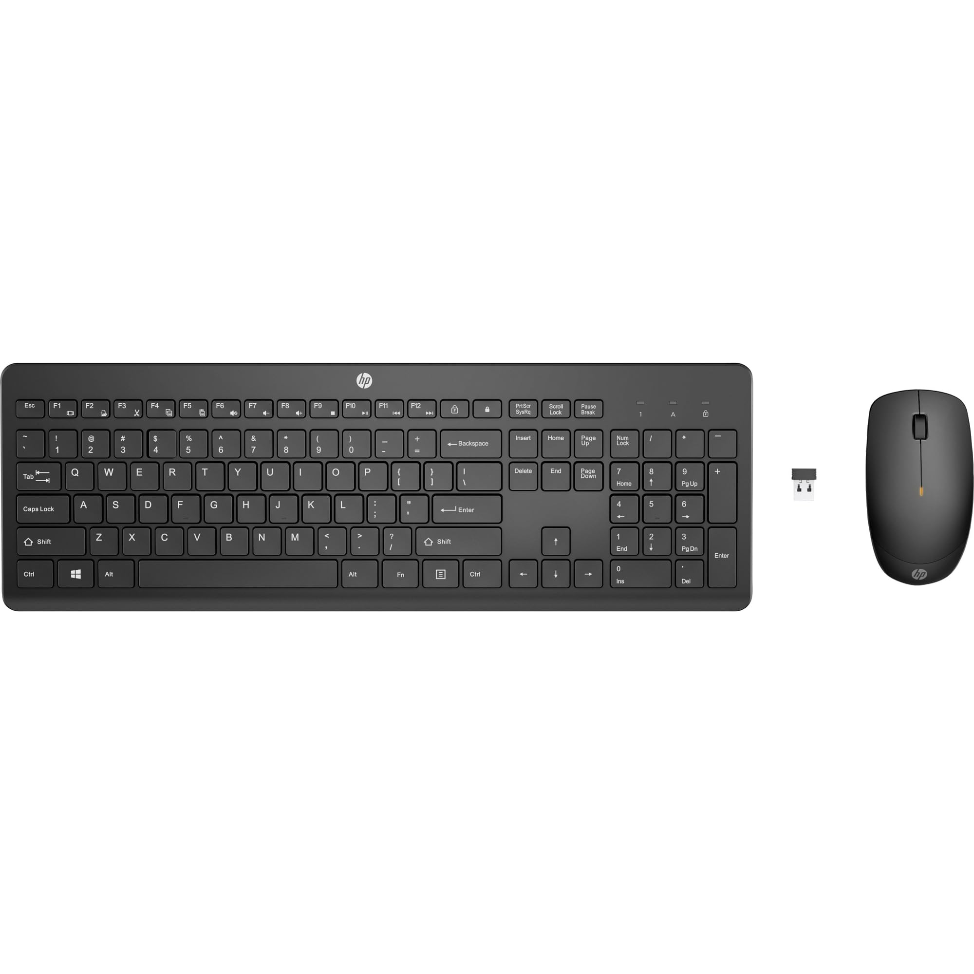 HP 235 Wireless Mouse and Keyboard Combo - USB Type A, Black