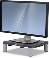 Fellowes Monitor Riser, 4inH x 13 1/8inW x 13 1/2inD, Graphite
