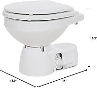 Jabsco Quiet Flush E2 Compact Electric Marine Toilet