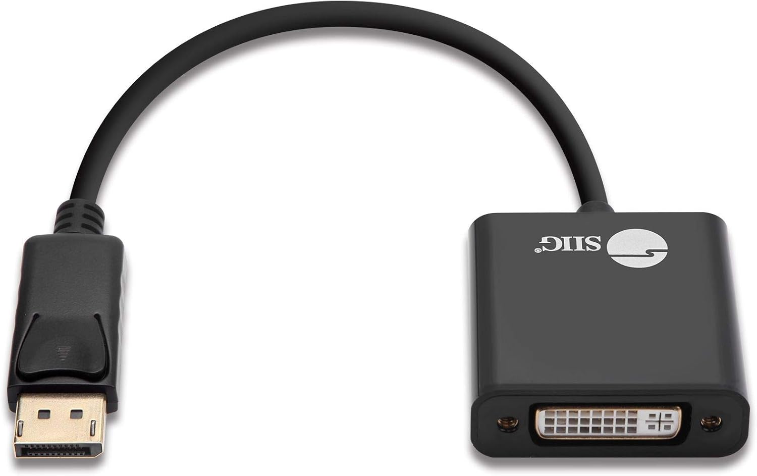 SIIG DisplayPort to DVI Adapter - Male to Female DP to DVI Cable Converter for DisplayPort Enabled Computer Systems