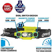 Nightstick XPR-5562GX Dicata USB - is Rechargeable X-Series Low- Profile Multi-Function Dual-Light Headlamp - Green
