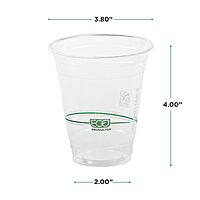 ECO-PRODUCTS GreenStripe Clear Compostable PLA Cold Cups