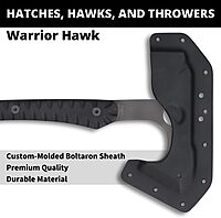 Spyderco Warrior Hawk Utility Tomahawk with Tough D2 Steel Head and 13.68" G-10 Scaled Handle