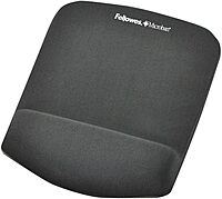 Fellowes PlushTouch Foam Mouse Pad Wrist Support with MICROBAN - Graphite (9252201) Graphite 9.3L x 7.3W inches
