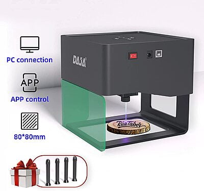 Leeofty DJ6 Grabador láser Marcado de bricolaje Máquina de grabado portátil para bricolaje Artesanía Logotipo Marca Impresora 80x80mm Soporte de área de tallado Conexión móvil inalámbrica Leeofty DJ6 Grabador láser Marcado de bricolaje Máquina de grabado portátil para bricolaje Artesanía Logotipo Marca Impresora 80x80mm Soporte de área de tallado Conexión móvil inalámbrica