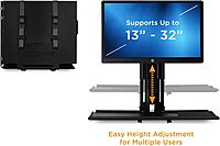 Mount-It! Monitor and Keyboard Wall Mount with CPU Holder, 25" Wide VESA Keyboard Tray (MI-7919)