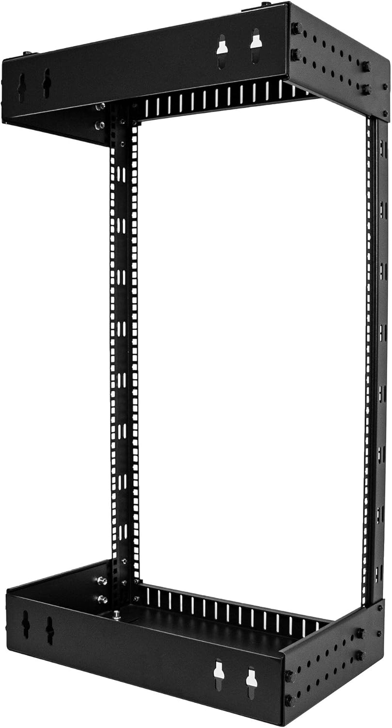 StarTech.com 2-Post 19" Open-Frame Wall Mount Network Rack with Adjustable Depth