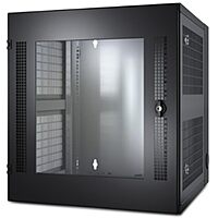 APC NetShelter WX 13U Wallmount Rack Enclosure, AR100, Vertical Mounting, Glass Front Door