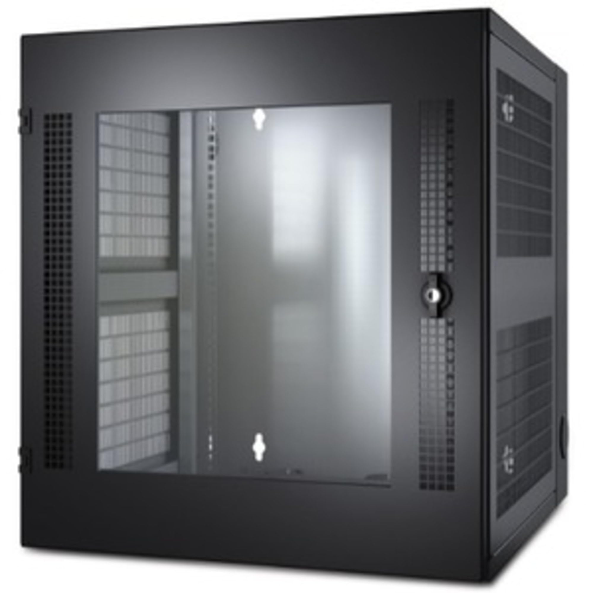 APC NetShelter WX 13U Wallmount Rack Enclosure, AR100, Vertical Mounting, Glass Front Door