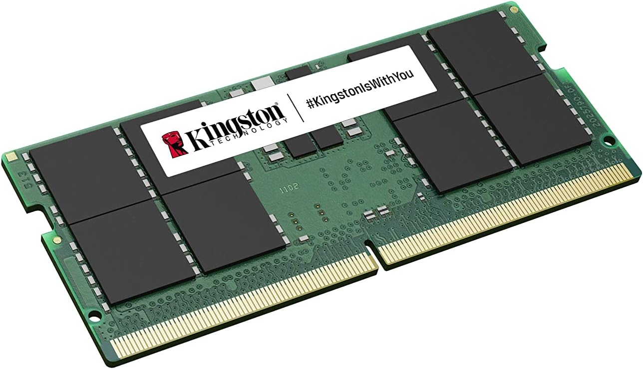 Kingston ValueRAM 16GB 5600MT/s DDR5 Non-ECC CL46 SODIMM 1Rx8 KVR56S46BS8-16 Laptop Memory