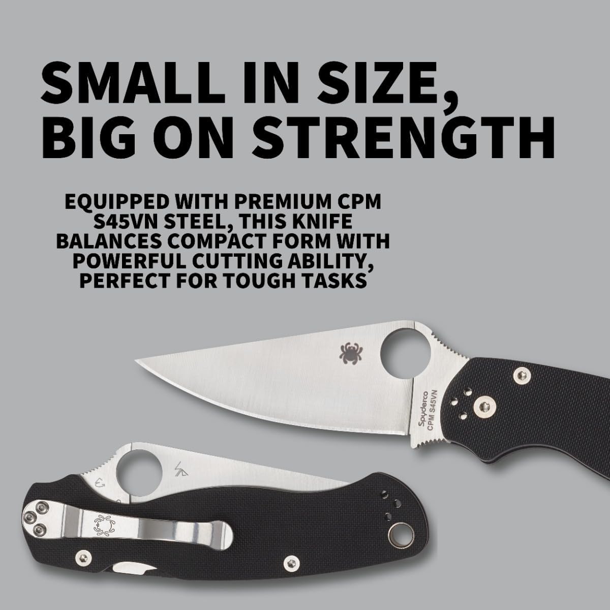 Spyderco Para Military 2 Folding Knife with G-10 Handle