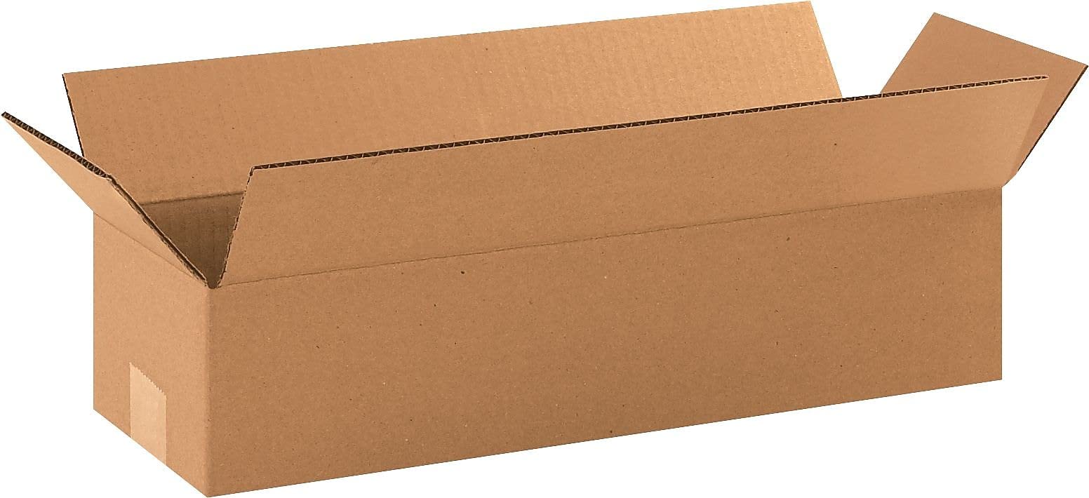 Staples 18-Inch x 4-Inch x 4-Inch Shipping Boxes, 32 ECT, Brown, 25/Bundle (1844)