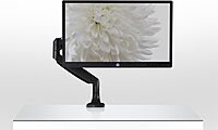 Mount-It! Single Monitor Arm Desk Mount | Gas Spring Monitor Arm | Full Motion Articulating Height Adjustable | Fits 21 22