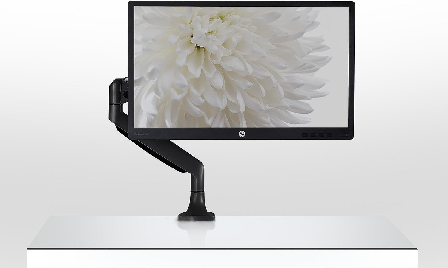 Mount-It! Single Monitor Arm Desk Mount | Gas Spring Monitor Arm | Full Motion Articulating Height Adjustable | Fits 21 22