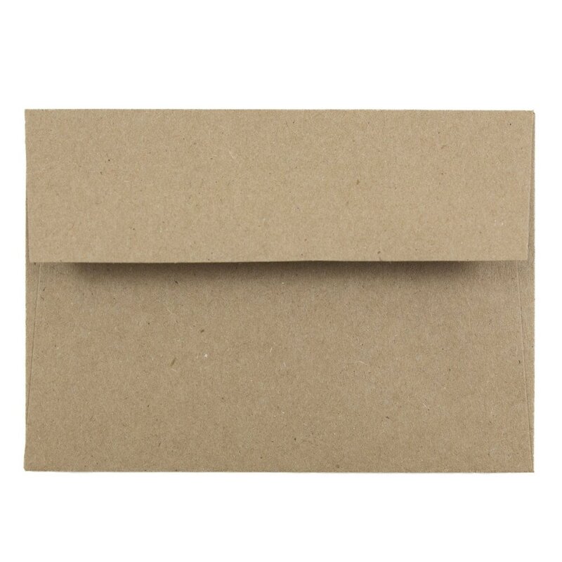 JAM PAPER Booklet Invitation Envelopes, Brown Kraft, Recycled