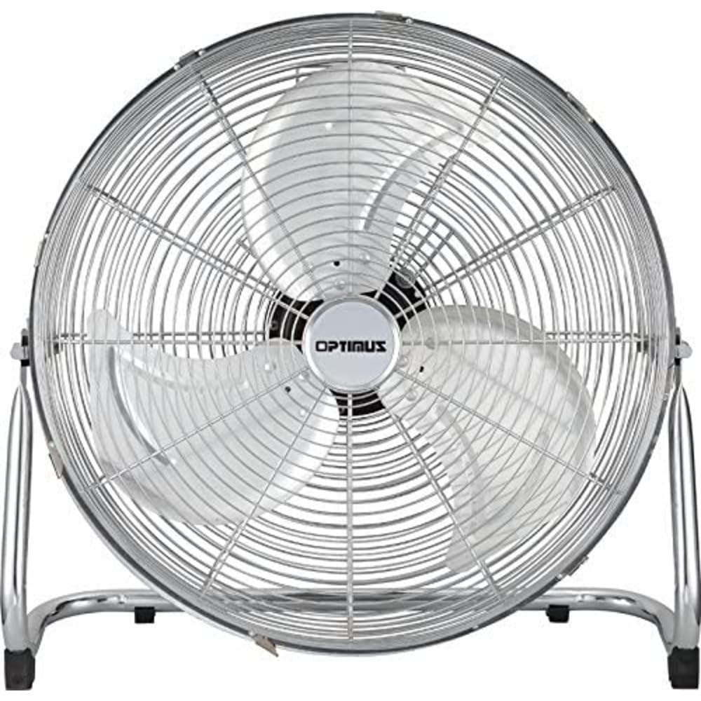 Optimus F-4122 F-4122 3-Speed 40-Watt 12-In. Industrial-Grade High-Velocity Floor Fan