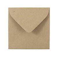 JAM PAPER Square Invitation Envelopes, Gummed Seal, Recycled Content