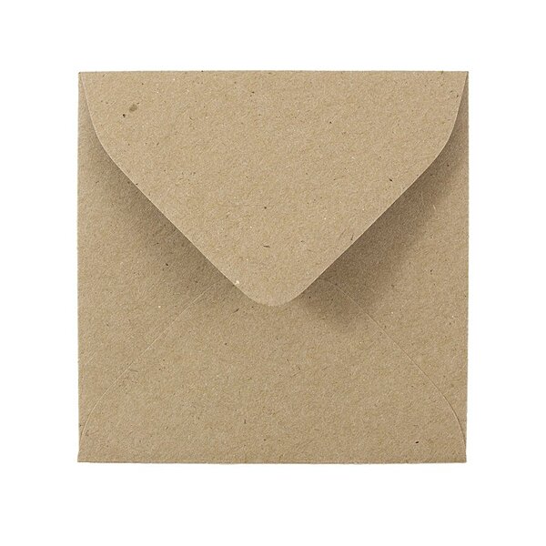 JAM PAPER Square Invitation Envelopes, Gummed Seal, Recycled Content