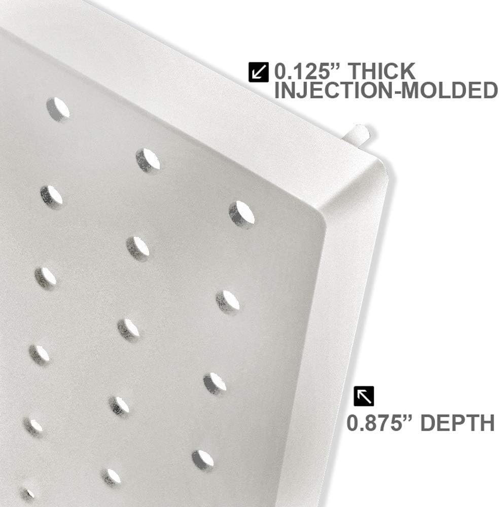 Azar Displays DIY Multi-Purpose 10-Piece Pegboard Wall Organizer Kit