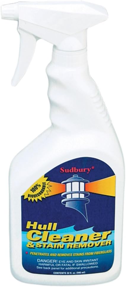 Sudbury 815Q Hull Cleaner and Stain Remover, 1-Quart, 32 oz.