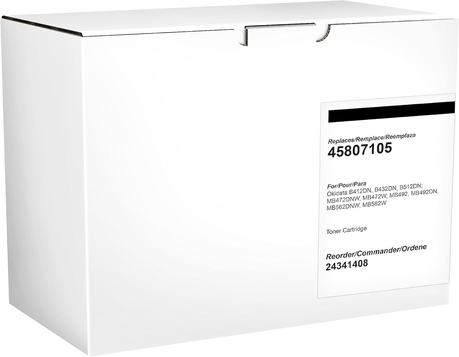 Clover Imaging Group CIG Compatible OKI B412 Black Toner Cartridge, (45807105) (201227)