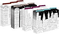 Barker Creek Designer File Folders Set of 12, Color Me! Cityscapes, Multi-Design, Adult Coloring Book Style, Letter Size, 1/3 Cut Tabs, 12-Pack, Home, School and Office Supplies (1344) 12pt Cardstock