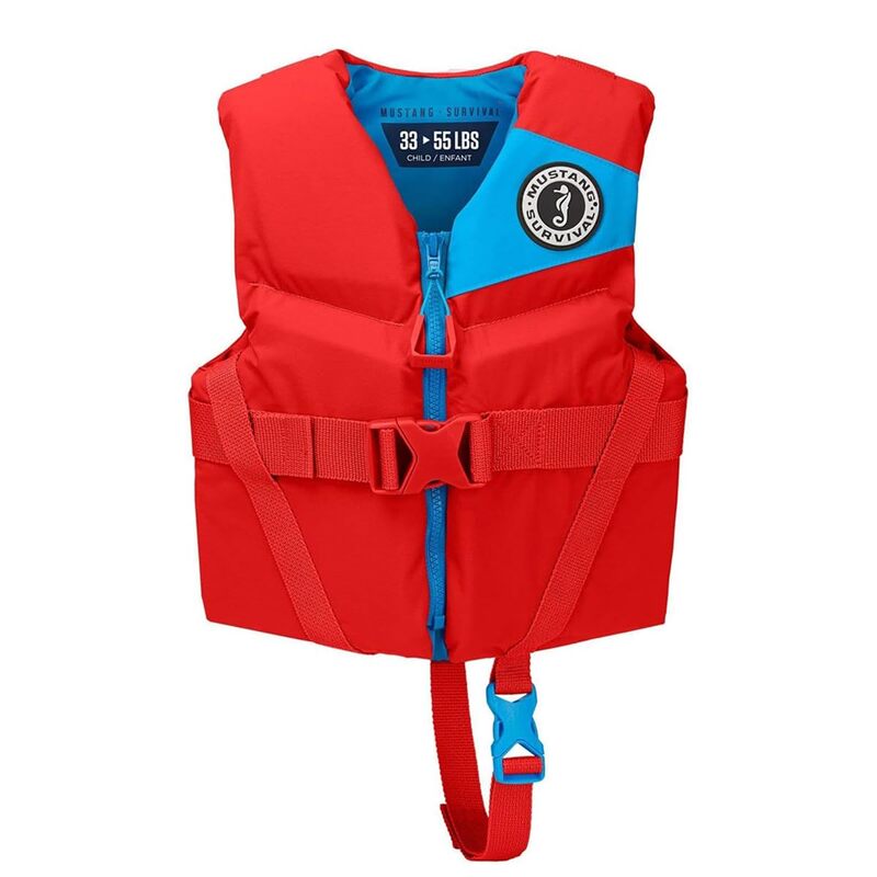 Mustang Survival Child Rev Foam Life Vest - Imperial Red