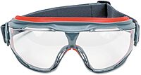3M GoggleGear 500Series Safety Goggles - Clear, Plastic, Full Rim, Anti-Fog, Polycarbonate Lens, Laboratory, Construction