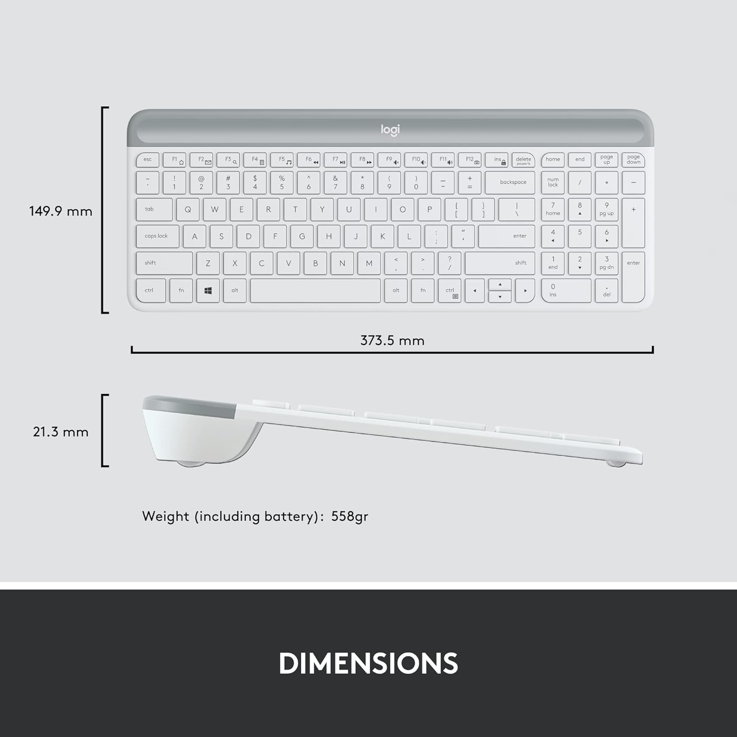 Logitech MK470 Slim Wireless Keyboard and Mouse Combo