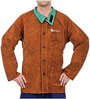 BEST WELDS 902-1200-2XL - Split Cowhide Leather Jacket, 2X-Large, Lava Brown