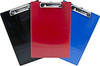 Saunders Recycled Plastic Clipboard - 0.50in Clip Capacity - 8 1/2in x 11in Sheet Size - Plastic - Multi - 3 / Pack