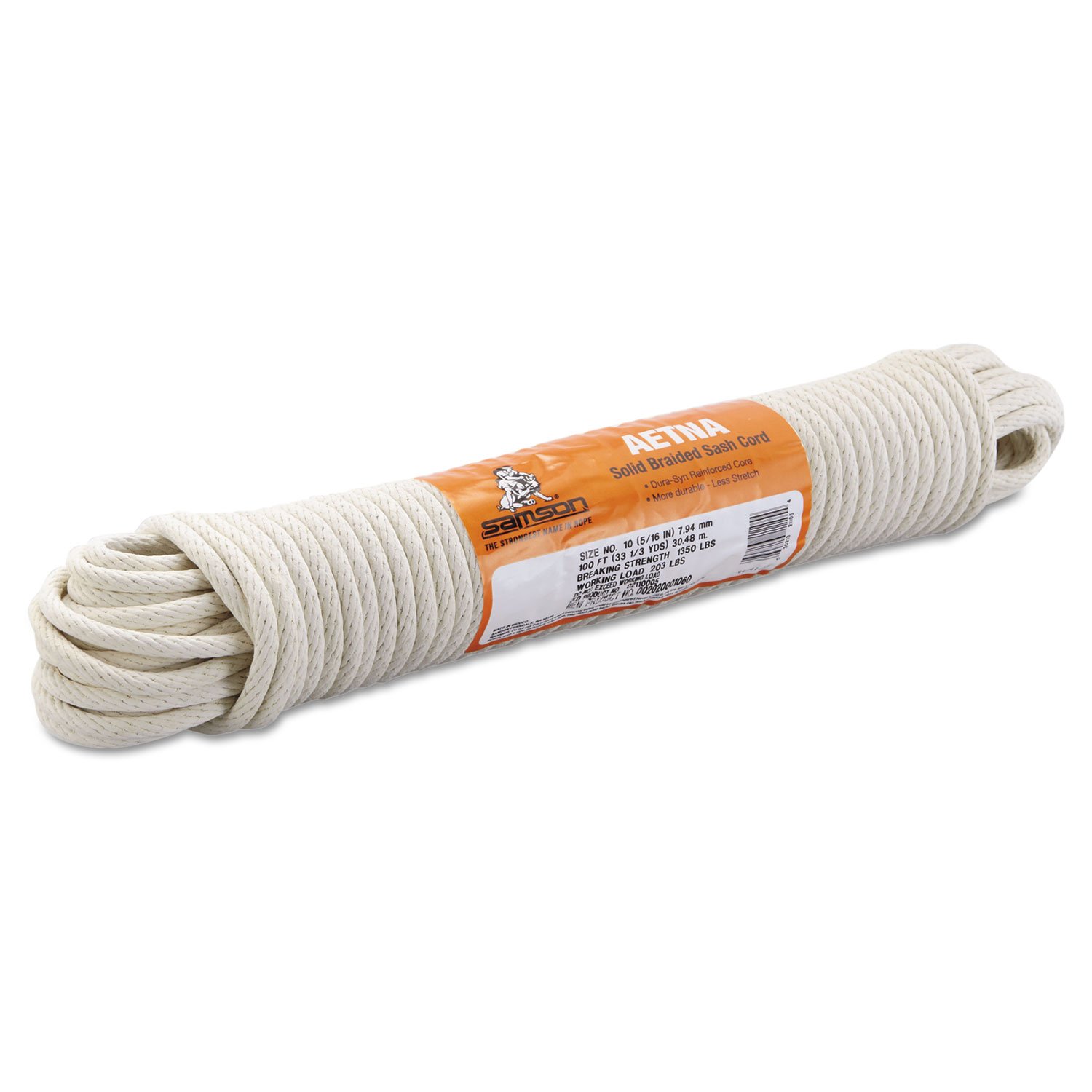 Samson Rope 002020001060 021-100-05 5/16"x 100' Cotton Sash Cord